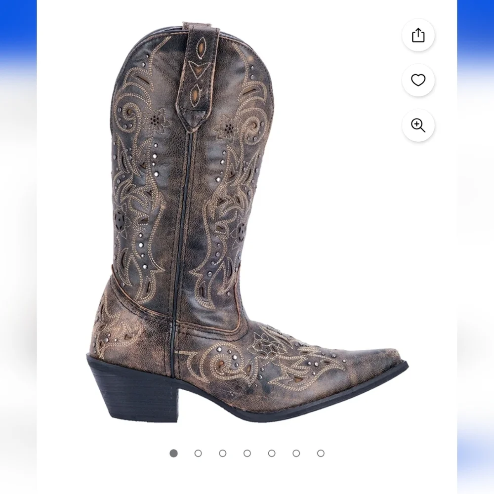 Laredo Vanessa Embroidered Western Cowboy Boots - Picture 1 of 12